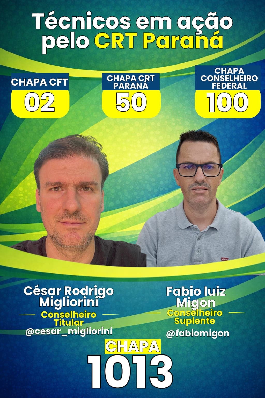 Conselheiros Regionais da Chapa 50