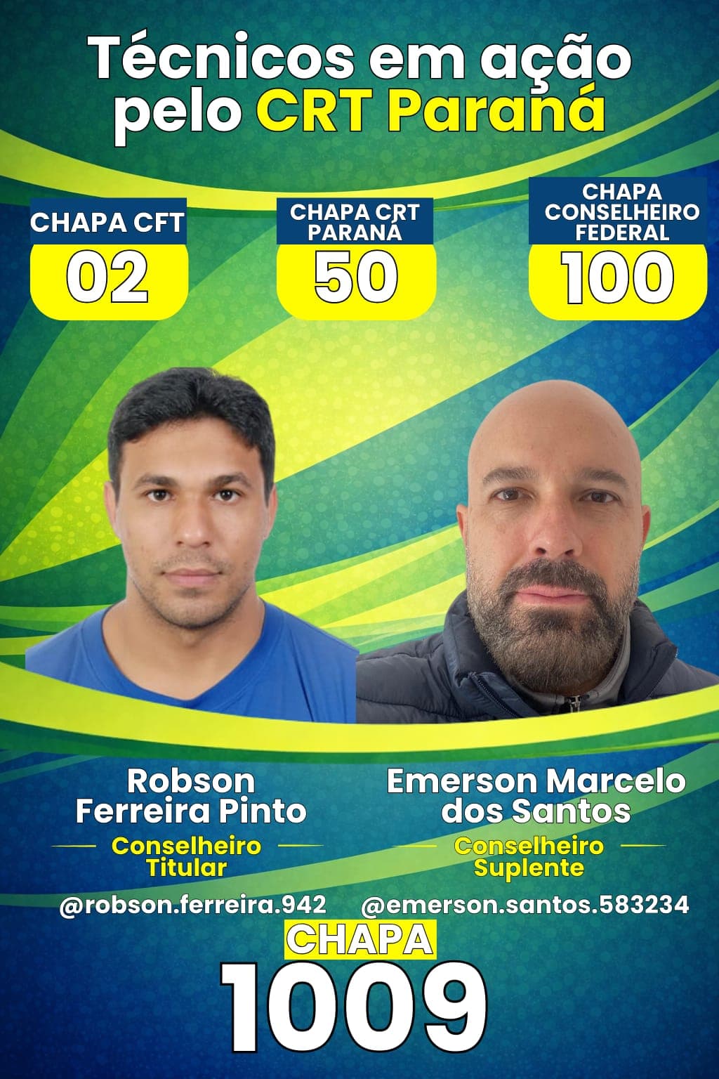 Conselheiros Regionais da Chapa 50