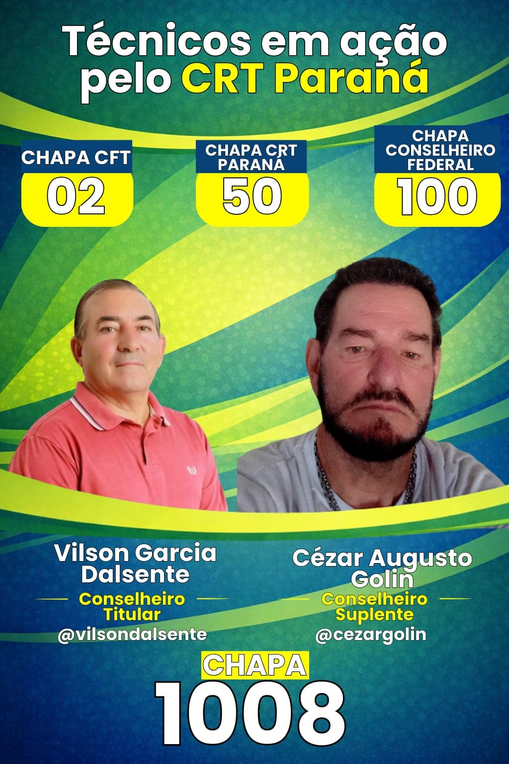 Conselheiros Regionais da Chapa 50