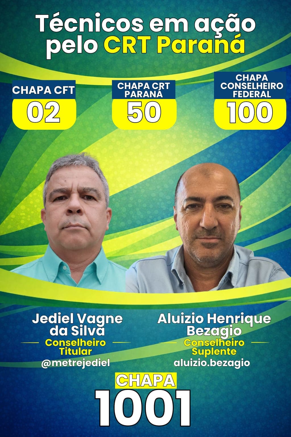 Conselheiros Regionais da Chapa 50