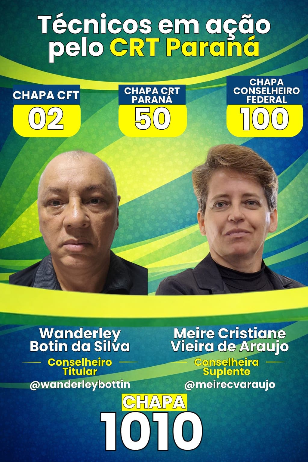 Conselheiros Regionais da Chapa 50