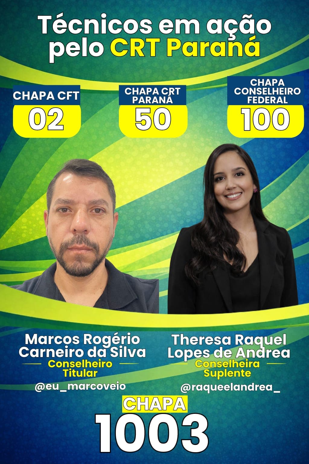Conselheiros Regionais da Chapa 50